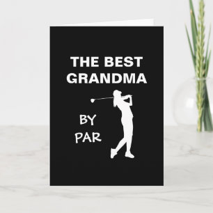 Das beste Grandma par Golf Nana Gram Golfer Pub Karte