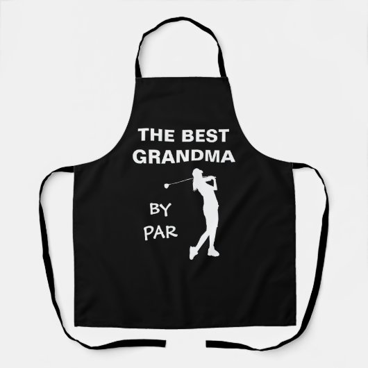 Das beste Grandma par Golf Nana Gram Golfer Pub Schürze (Vorderseite)