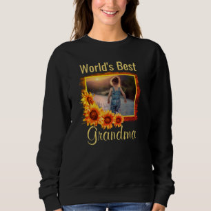Das beste Grandma Personalisiert Foto Sweatshirt d