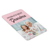 Das beste Grandma-Rosa-Grandchild-Foto der Welt Magnet (Rechte Seite)