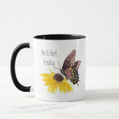 Das beste Grandma-Schmetterling der Welt, Blume-Gä Tasse (Links)