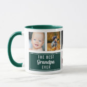 Das beste Grandpa-Foto aller Zeiten für grüne Coll Tasse (Links)
