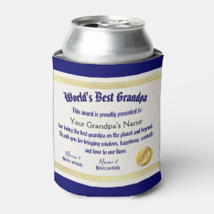 Das beste Grandpa-Zertifikat der modernen Funny Wo Dosenkühler