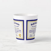 Das beste Grandpa-Zertifikat der modernen Funny Wo Milchtasse (Vorderseite)