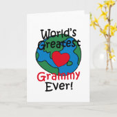 Das Beste graue Herz der Welt Karte (Gelbe Blume)