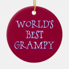 Das beste grausige dunkle Rot der Welt Keramikornament