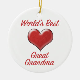 Das beste große Oma der Welt Keramik Ornament