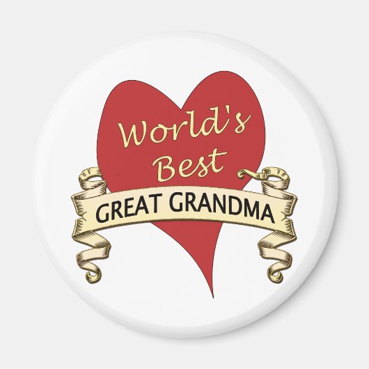 Das beste große Oma der Welt Magnet (Vorne)
