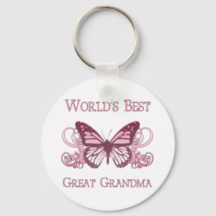Das beste große Oma der Welt (Schmetterling) Schlüsselanhänger