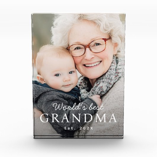 Das beste Großmutter der Welt Fotoblock (Vorderseite)