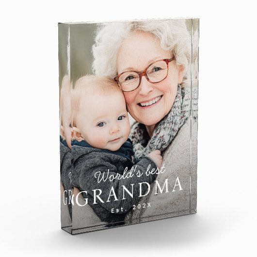 Das beste Großmutter der Welt Fotoblock (Links)