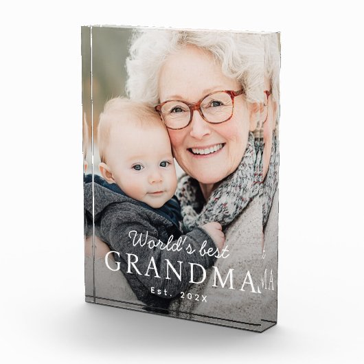 Das beste Großmutter der Welt Fotoblock (Rechts)