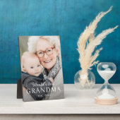 Das beste Großmutter der Welt Fotoplatte (Seite)