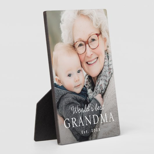 Das beste Großmutter der Welt Fotoplatte (Seite)