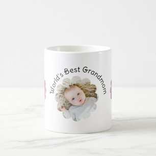 Das beste GroßmutterFoto der Welt in Blume Custom Kaffeetasse