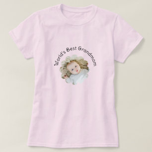 Das beste GroßmutterFoto der Welt in Blume Custom T-Shirt