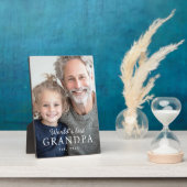 Das beste Großvater der Welt im Jahr Fotoplatte (Seite)