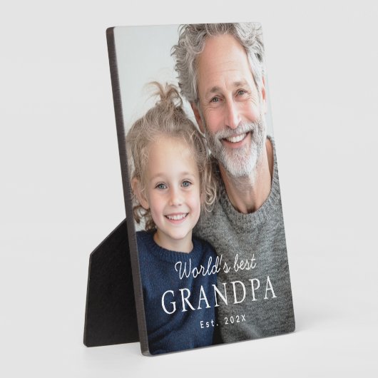 Das beste Großvater der Welt im Jahr Fotoplatte (Seite)