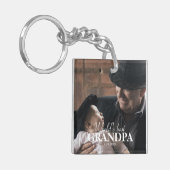 Das beste Großvater-Foto der Welt - einzigartiger  Schlüsselanhänger (Vorderseite links)