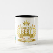 Das beste Großvater-Großvater-Großvater-Foto der W Zweifarbige Tasse (Mittel)