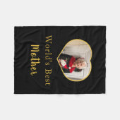 Das beste Herz für Foto der Welt Fleecedecke (Vorderseite (Horizontal))