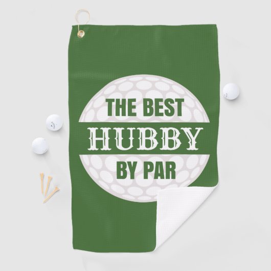 Das beste Hubby von Par Golfers Funny Pub Golfhandtuch (Insitu)