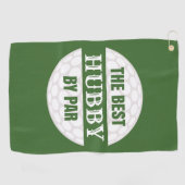 Das beste Hubby von Par Golfers Funny Pub Golfhandtuch (Horizontal)