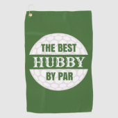 Das beste Hubby von Par Golfers Funny Pub Golfhandtuch (Vorderseite)