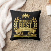 Das beste Husband Gold Black der Welt Kissen (Decke)