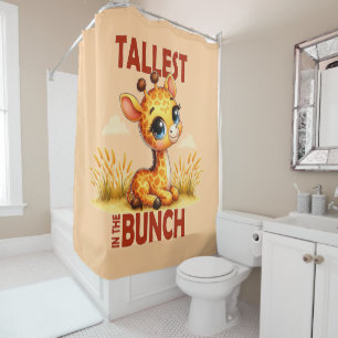 Das Beste im Bunch Pun Niedlicher Baby Giraffe Car Duschvorhang