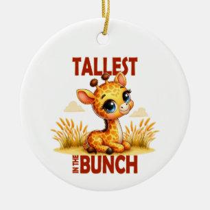 Das Beste im Bunch Pun Niedlicher Baby Giraffe Car Keramik Ornament