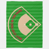 Das Beste im Game Baseball Field-Geschenk Fleecedecke (Vorderseite)