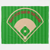 Das Beste im Game Baseball Field-Geschenk Fleecedecke (Vorderseite (Horizontal))