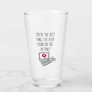 Das Beste im Internet Jubiläumsgeschenk Glas