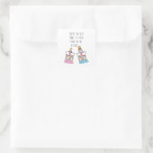 Das Beste im Internet | Online Verabreden | Quadratischer Aufkleber (Tasche)