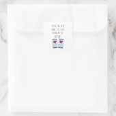 Das Beste im Internet | Online Verabreden | Quadratischer Aufkleber (Tasche)