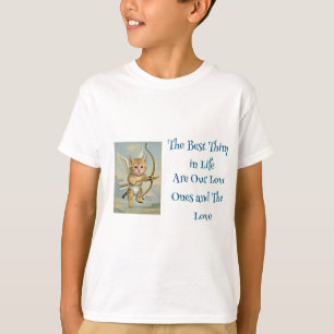 Das Beste im Leben Cupid Katze Liebe T-Shirt