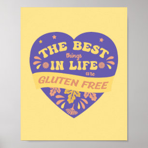 Das Beste im Leben ist Glutenfrei Poster