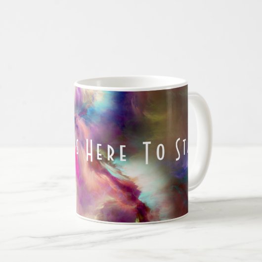 Das Beste ist Bleibe Kaffeetasse (VorderseiteRechts)