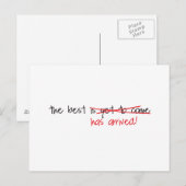 Das Beste ist da Postkarte (Vorne/Hinten)