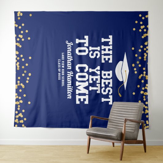 Das Beste ist es, den Hintergrund des blauen Grade Wandteppich (Beispiel (Horizontal))