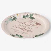 Das Beste ist es, noch immer das Party der Blumen Pappteller (Schrägansicht)