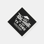 Das Beste ist es noch nicht, Black Grad Party Napk Serviette (Ecke)