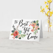 Das Beste ist es, noch zu kommen Karte (Gelbe Blume)