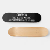 Das Beste ist mein Name Custom Grunge Skateboard (Horizontal)