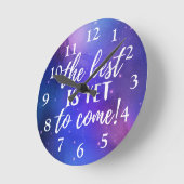 Das Beste ist, noch ein positives Zitat zu bekomme Runde Wanduhr (Winkel)