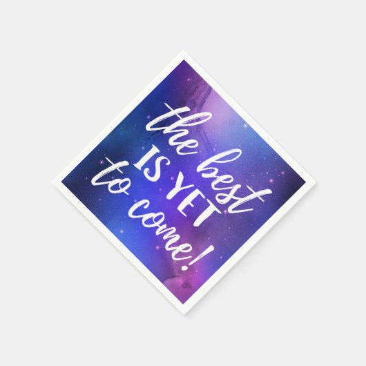 Das Beste ist, noch ein positives Zitat zu bekomme Serviette (Ecke)