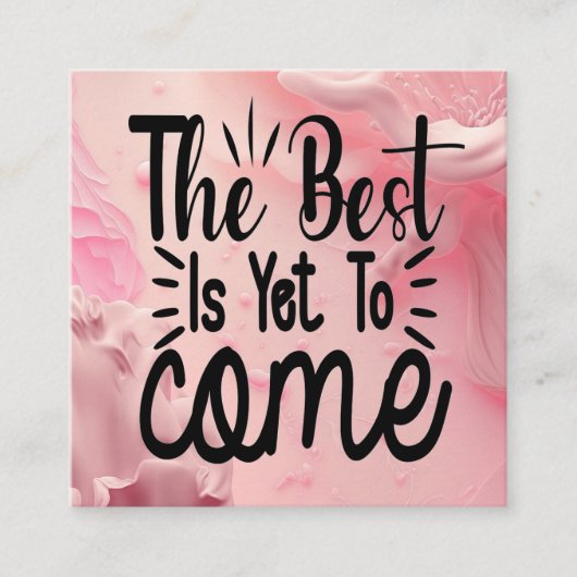 Das Beste ist noch nicht da Begleitkarte (Vorderseite)