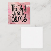 Das Beste ist noch nicht da Begleitkarte (Vorne/Hinten)