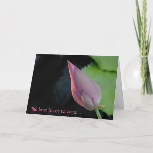 Das Beste ist noch nicht da - Lotus Karte